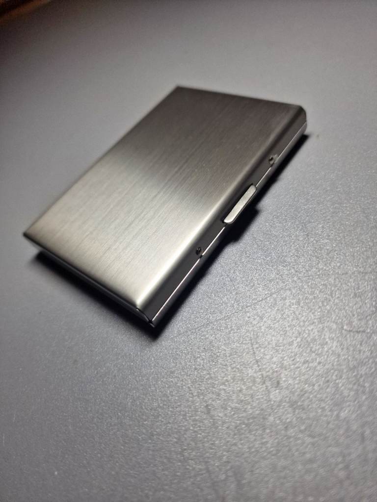 Silver RFID Blocking Metal Wallet