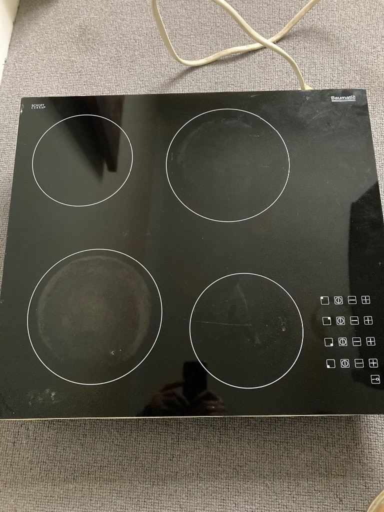 Ceramic hob four burners