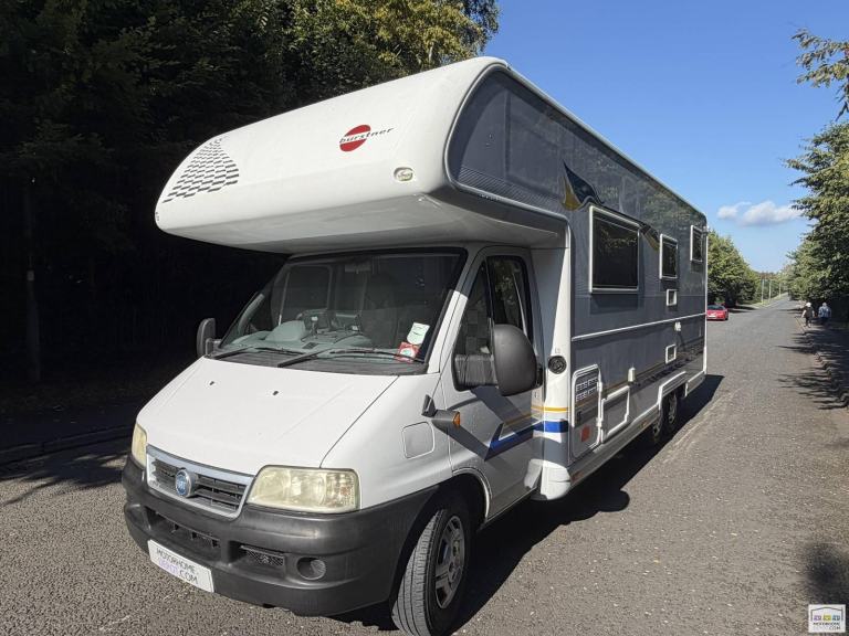 2004 Burstner Argos 747-2, 6 Berth, 6 Belts, Tag Axle Motorhome for Sale 