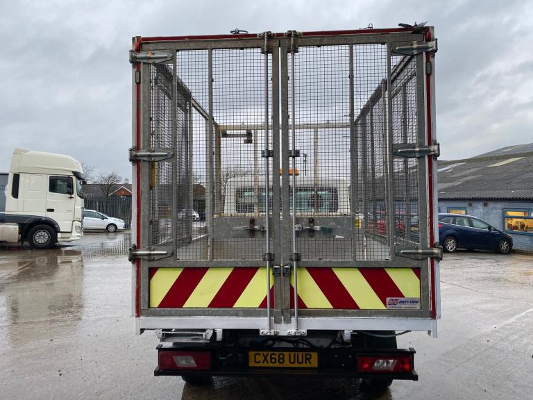 2018/68 FORD TRANSIT T350 2.0 ECOBLUE TDCI CAGED TIPPER WITH ALLOY DROPSIDES