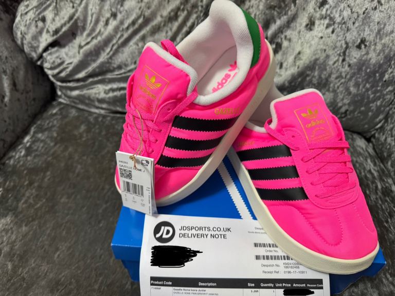 adidas Sportswear Originals Gazelle Home Icons Junior Trainer Sneakers Size 5