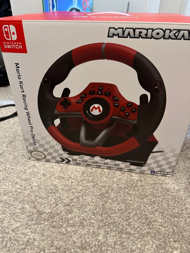 Nintendo Switch Mario Kart Racing Wheel Pro Deluxe