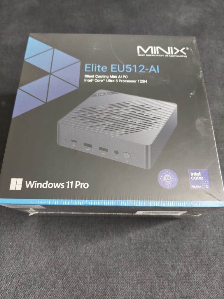 MINIX EU512-AI Mini PC Intel Core Ultra 5 125H 16GB DDR5/512GB SSD 8K Quad Output