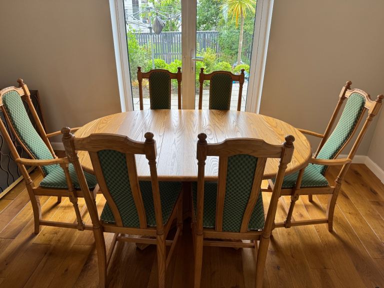 Ercol dining table and chairs 