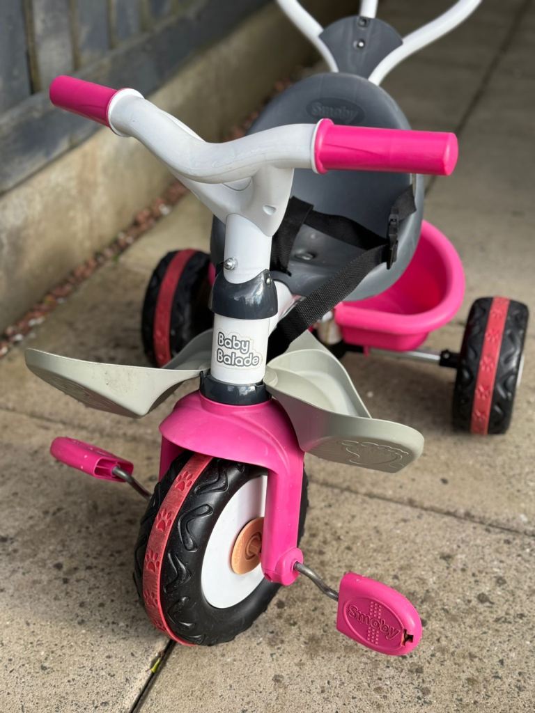 Kids Trike Smoby Baby Balade with parent control, Excellent condition 