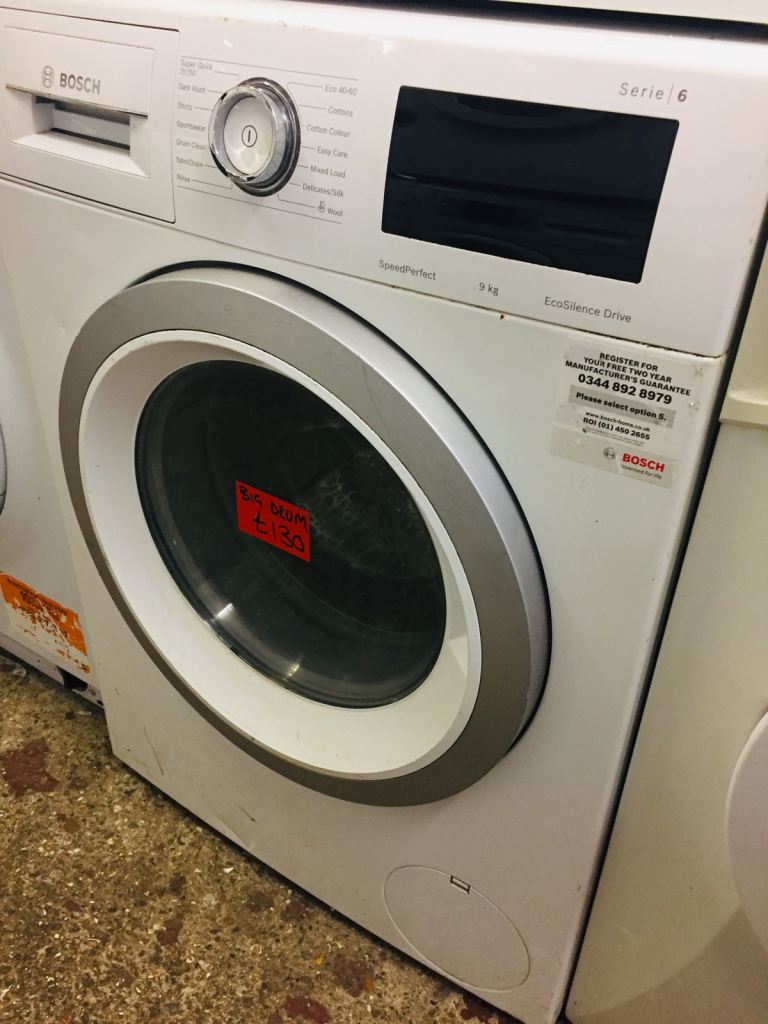 🚚Bosch 9KG load big drum washing machine can deliver £130