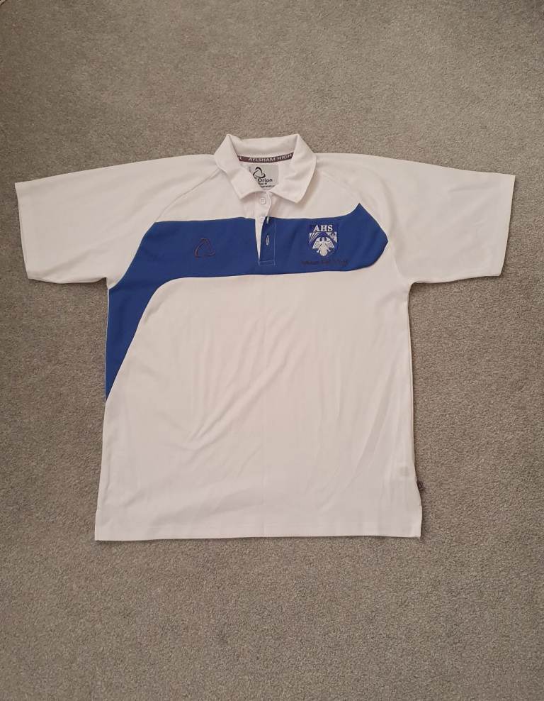 Aylsham High School Uniform, P.E Top Polo Shirt, Size Medium
