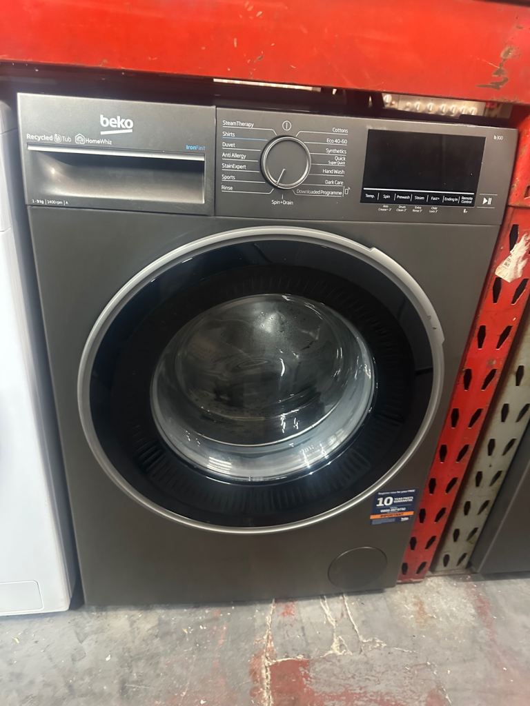 9KG GREY BEKO WASHING MACHINE 1400 RPM