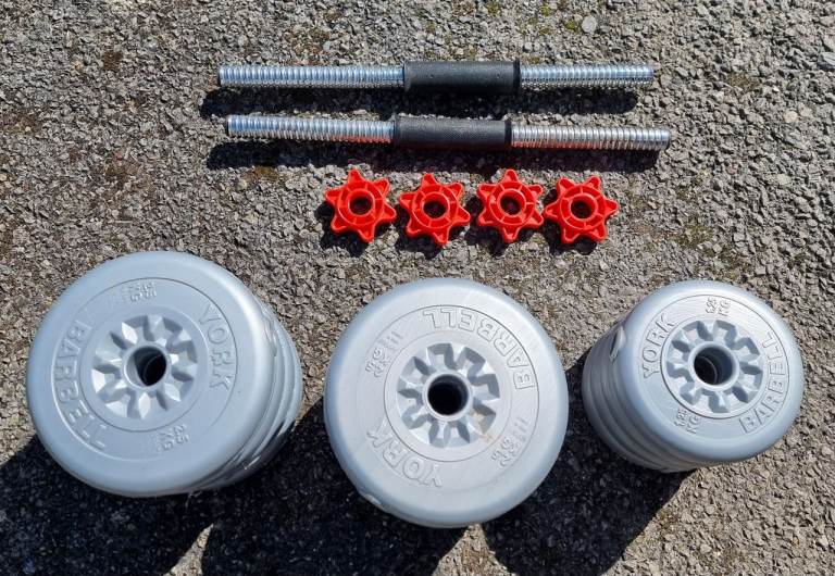 York 25kg Adjustable Dumbell Dumbells Set