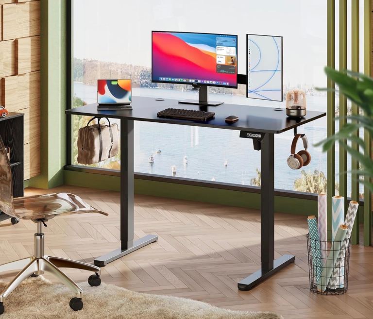 Electric Adjustable Height Desk 140x70 cm, Standing Desk table