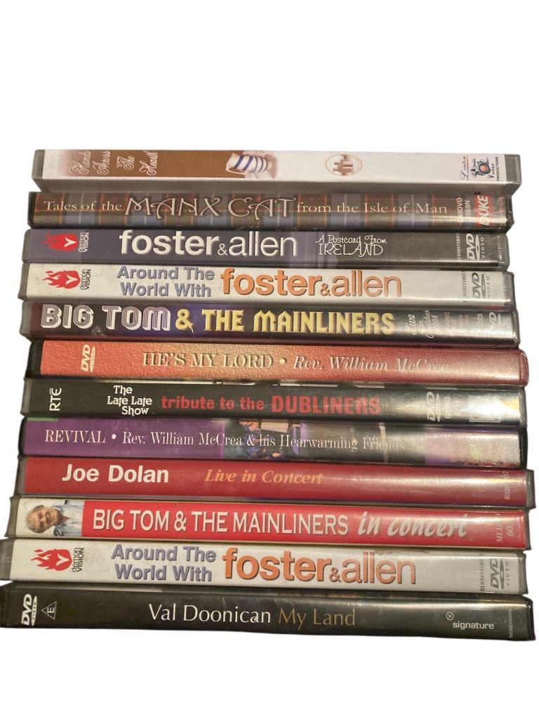 Collection of Irish Country CDs and DVDs 