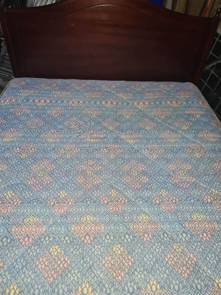 Double divan bed (Silent Night) with headboard and mattress