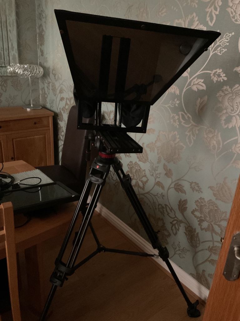 Autocue with 17” Monitor and Manfrotto tripod