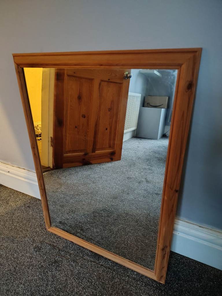 Wood wall mirror - needs to go!