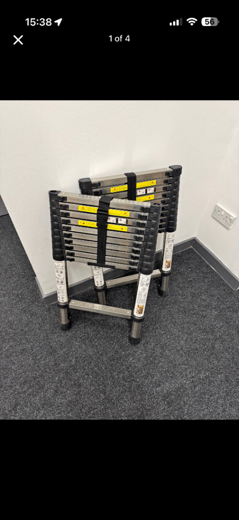 Telescopic Stainless Steel Ladder Brand New Boxed
