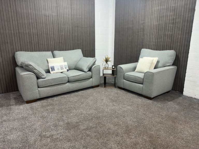 M&S Nantucket duck egg grey/blue 2+1 sofa set
