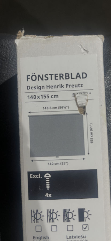 roller blind IKEA new inbox