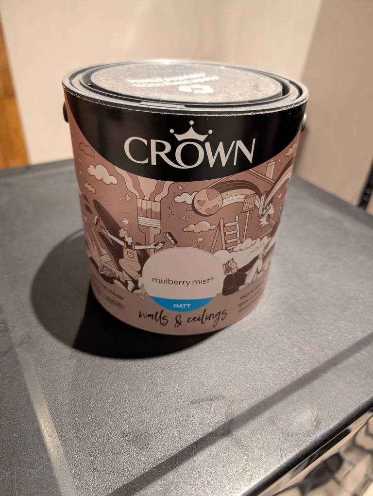 Crown Mulberry Mist Matt paint