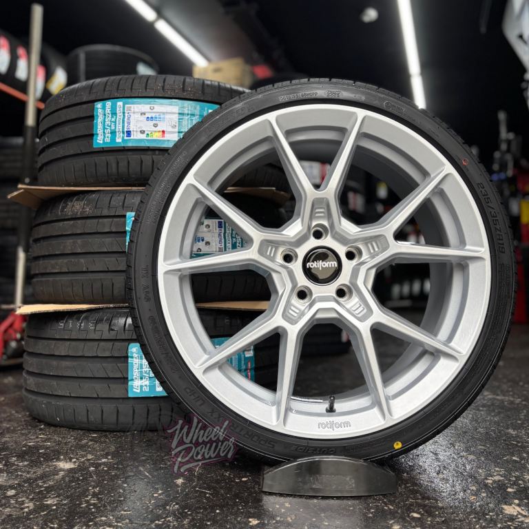 19” 5x112 Rotiform KPR Alloys New Silver Wheels VW Caddy Golf Audi A3 Mercedes CLA