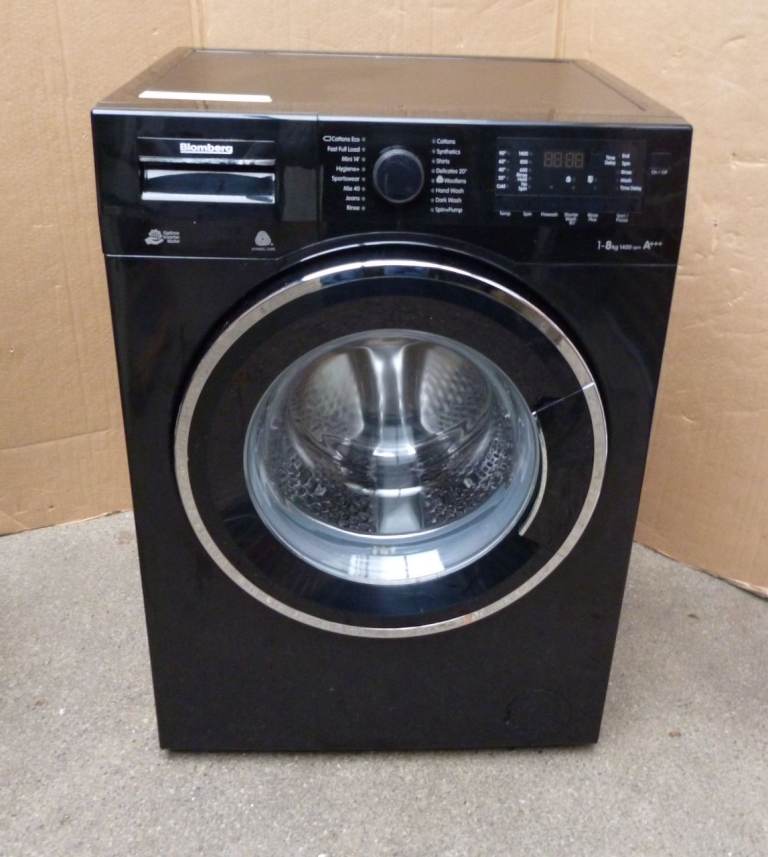 Black Blomberg 8kg Washing Machine, 30 days guarantee