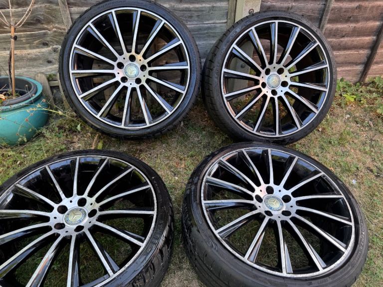 Mercedes wheels with tyres car parts 