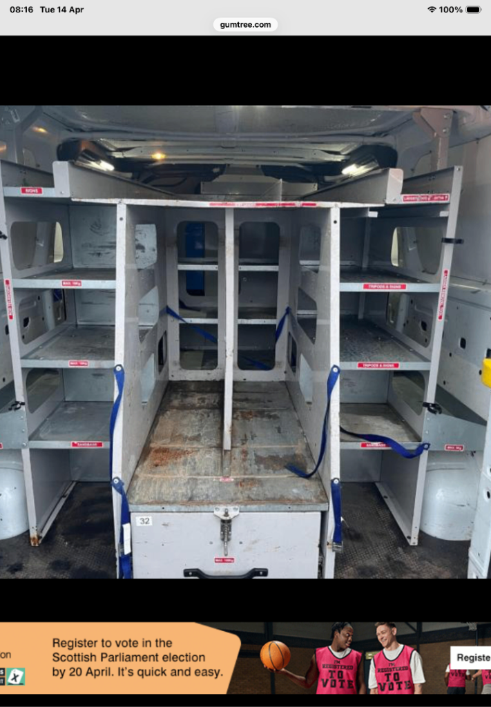 Ford Transit BT Racking System