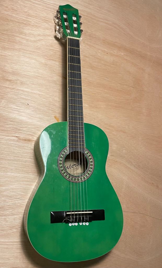 Valerio Green Acoustic Guitar – Good Condition