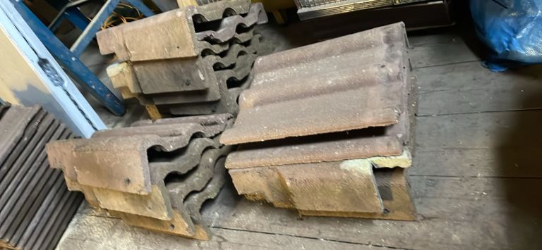 redland double roman cloaked verge roof tiles