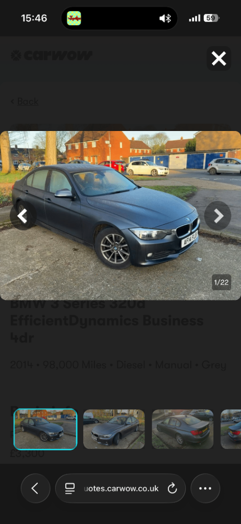 BMW, 3 SERIES, Saloon, 2014, Manual, 1995 (cc), 4 doors