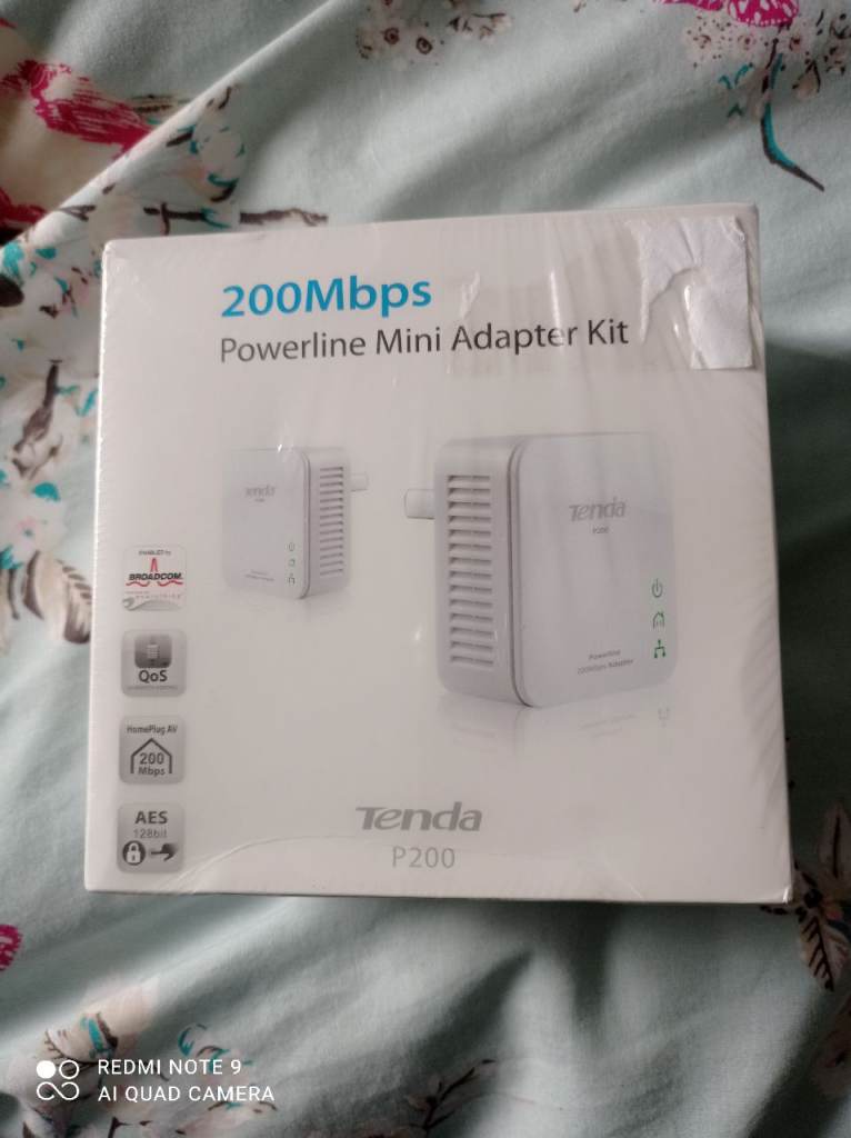 Tenda P200 200Mbps Powerline Mini Adapter Kit – New