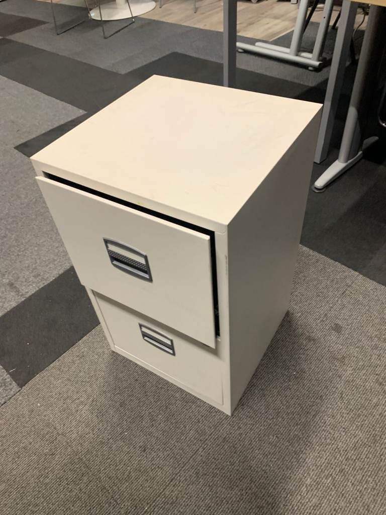 Used Filing Cabinet 2-Drawer H 67cm x W 41cm x D 40cm