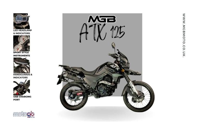 MGB ATX 125 Adventure Bike ADV Motorcycle Learner Legal A1 Licence Commuter