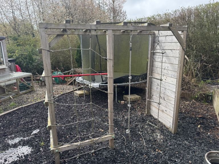 Wooden climbing frame. FREE