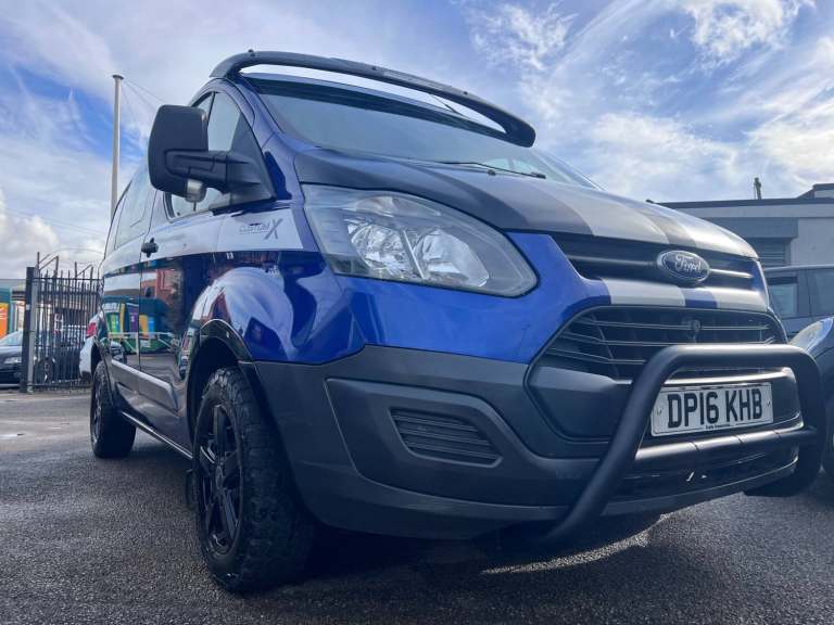 2016 FORD TRANSIT CUSTOM X FACTORY CREW CAB 2.2 CHAIN ENGINE FOX ALLOYS NO VAT