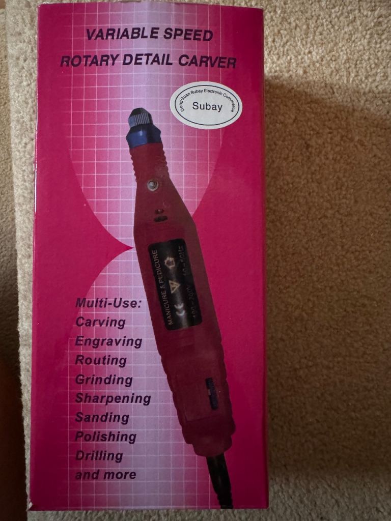 Variable Speed Rotary Detail Carver - Pink 