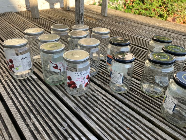 Large Glass Jars Preserve with Lids – storage garden vegetables allotment pickle Various Sizes