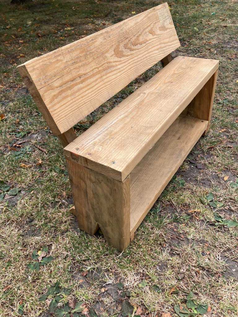 Handmade childs garden benches