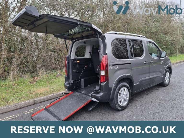 2019 Peugeot Rifter 3 Seat Auto Wheelchair Accessible Disabled Access Vehicle WAV MPV Diesel Auto...