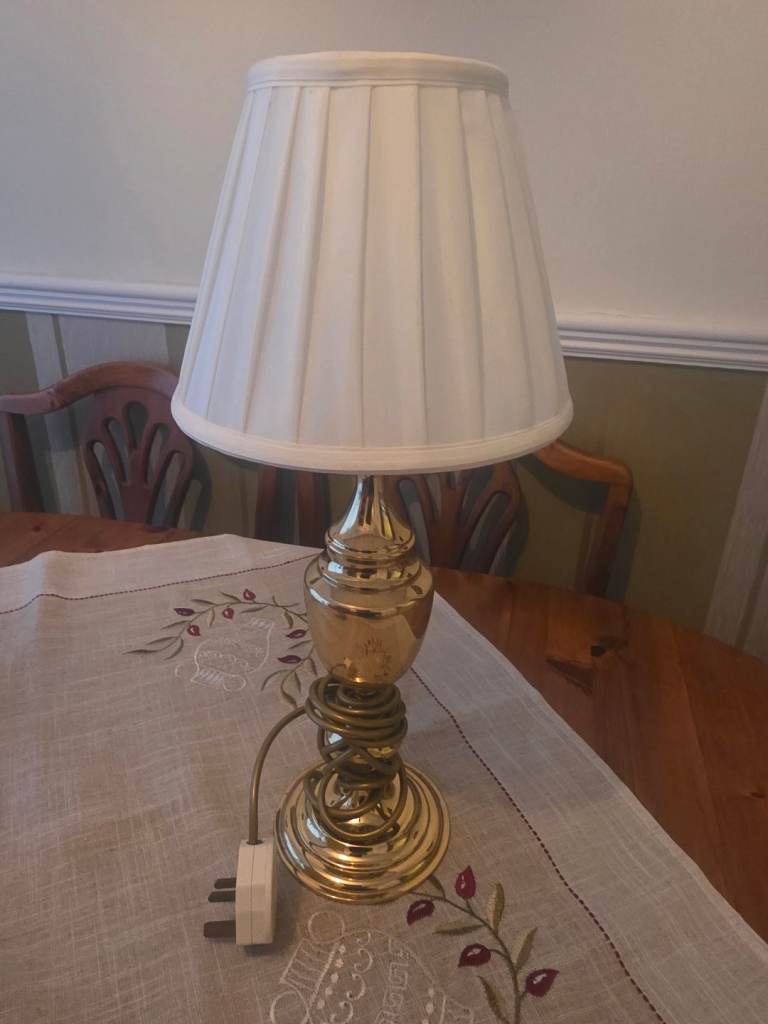 Large table lamp with shade 