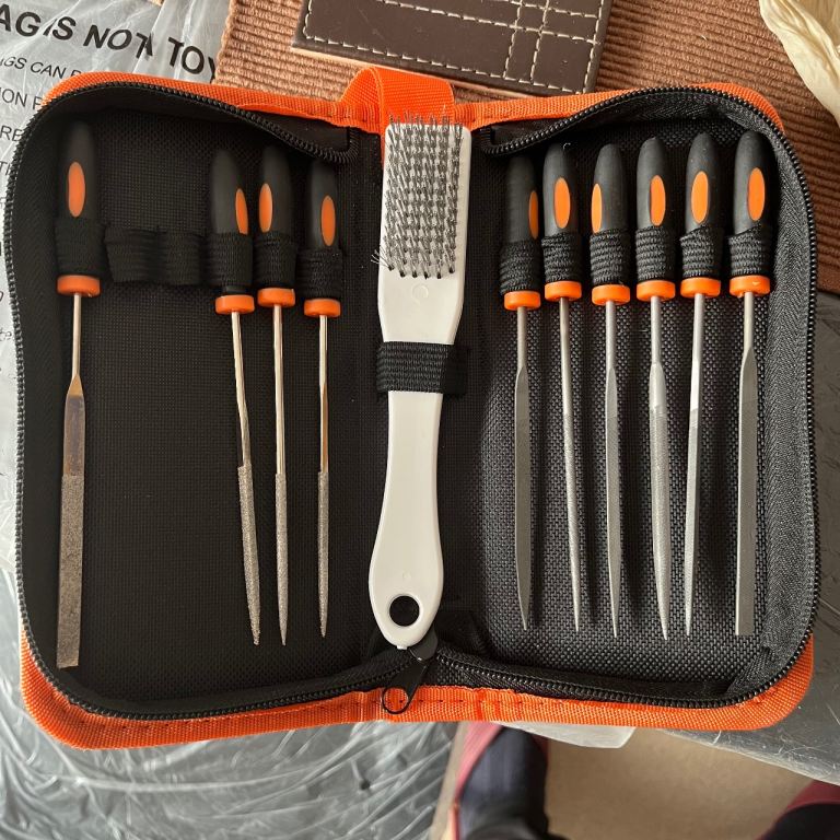 Precision File Set with Cleaning Brush