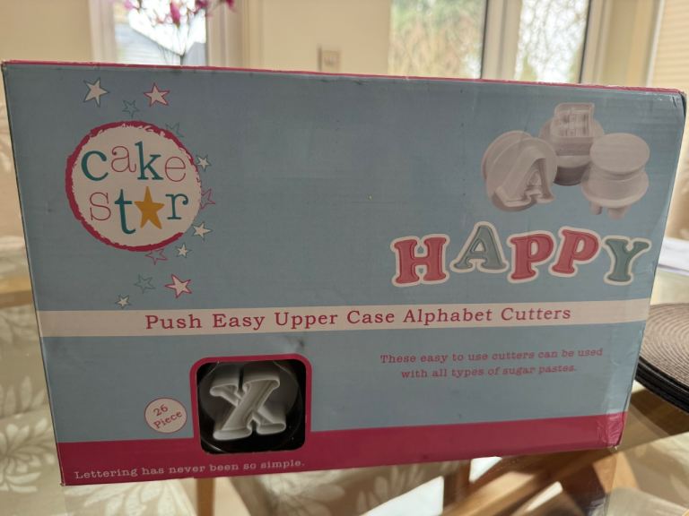 Cake Star Push Easy Upper Case Alphabet Cutters