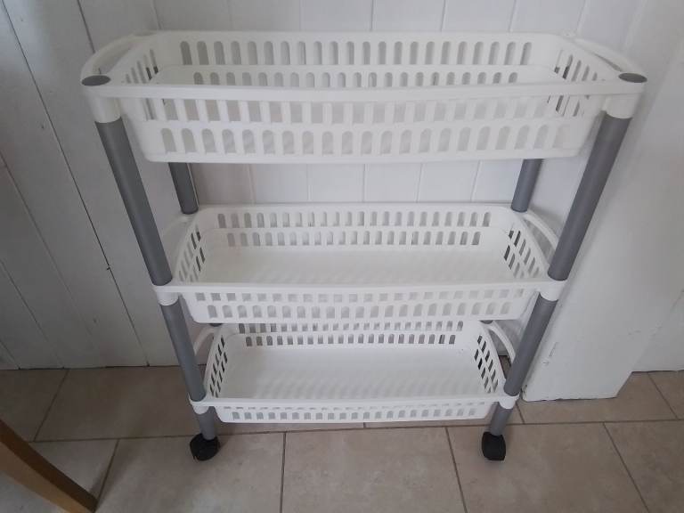 Storage Trolley 3 Tier Rack Organiser 