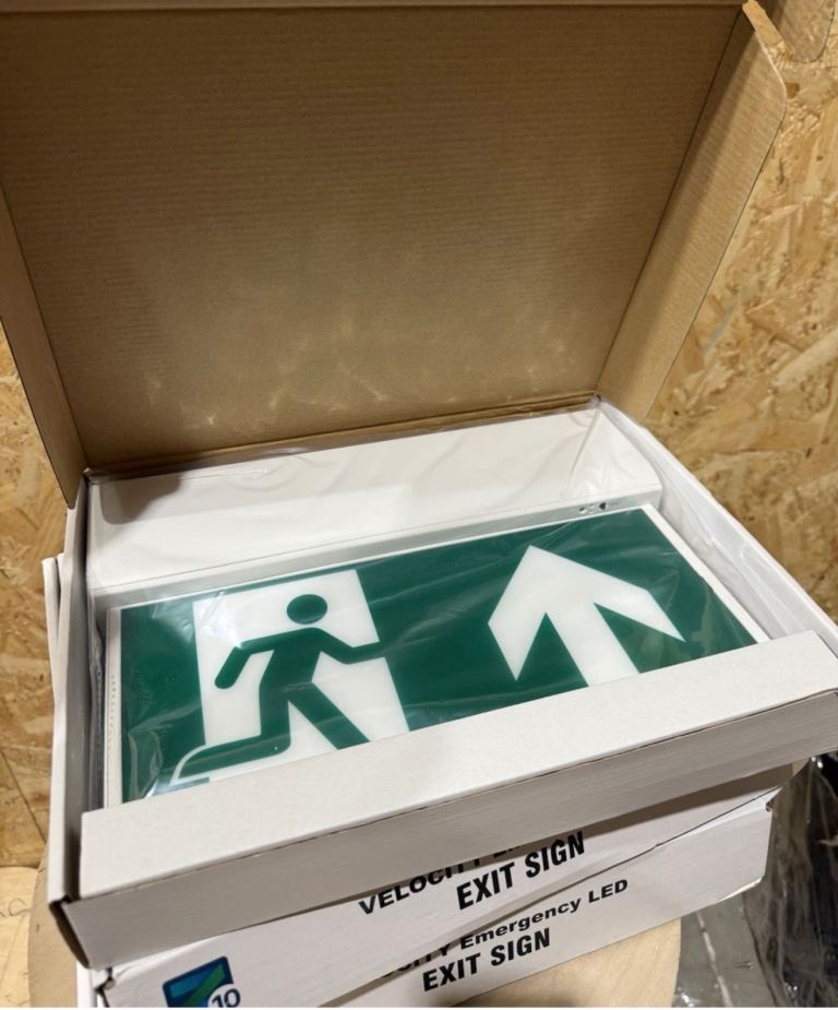 New VELOCITY Emergency LED Exit Signs (3 available)