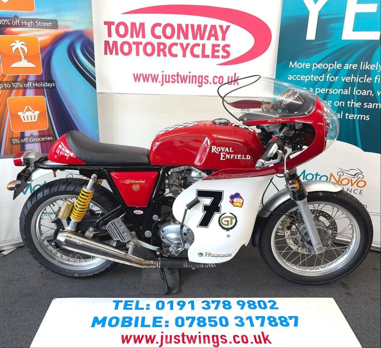 ROYAL ENFIELD CONTINENTAL 535 GT CAFE RACER, 2014(64), 3,852 MILES, FSH, £3995