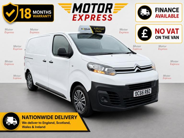 2016 Citroen Dispatch 1000 1.6 BlueHDi 115 Van Enterprise PANEL VAN Diesel Manual