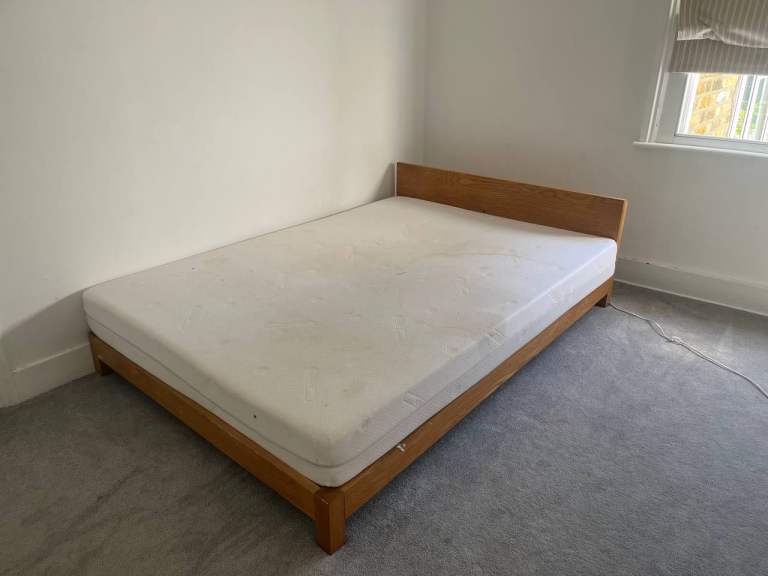 Double bed with mattress 