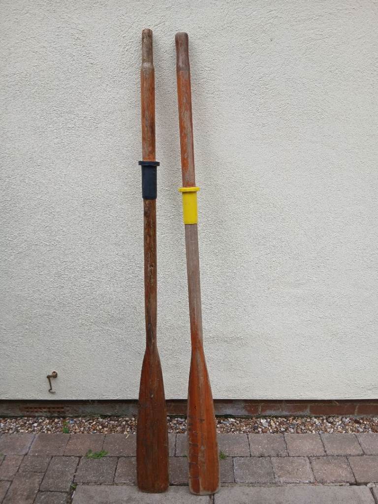 Wooden oars