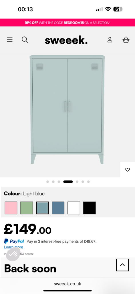 Metal sideboard storage cabinet 
