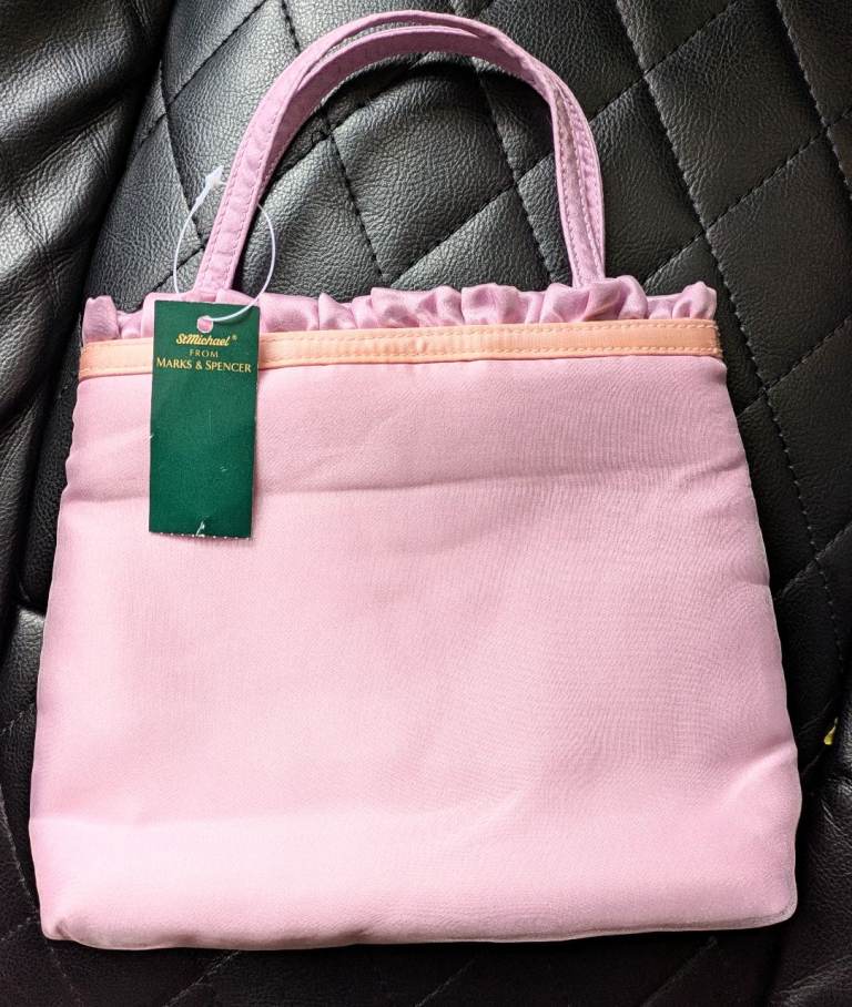 Vintage St Michael Marks & Spencer Women's Pink Hand bag