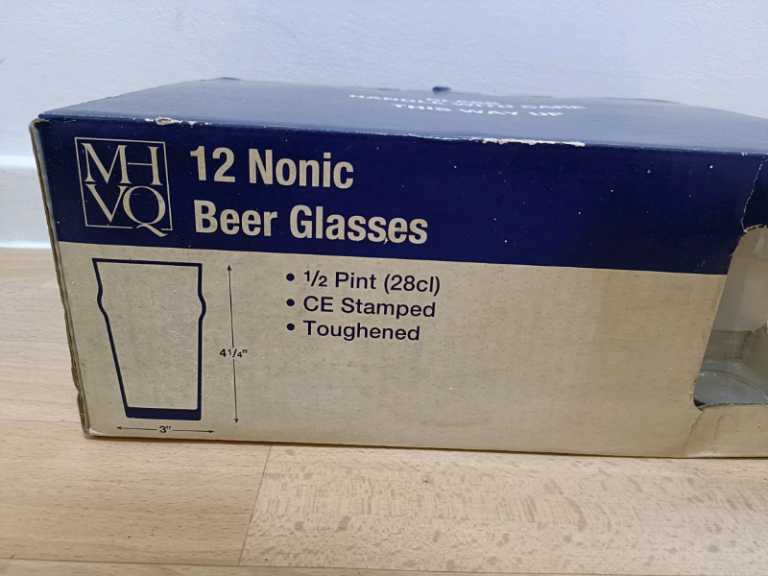 11 Nonic Beer Glasses 